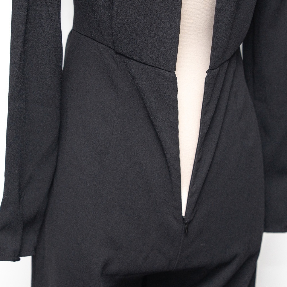 Self-Portrait.  Cropped‎ Cutout Crepe Jumpsuit. - Picture 12 of 16